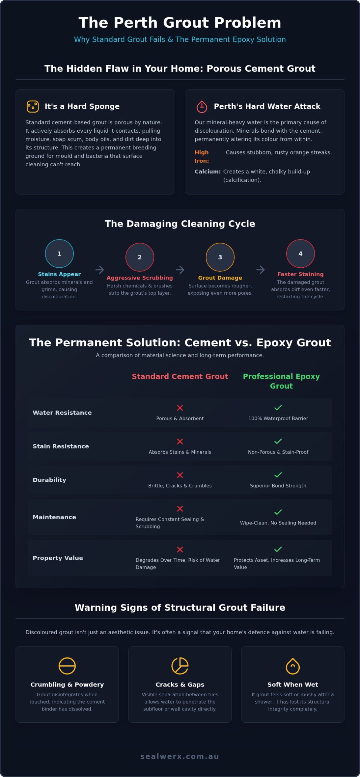 How to Fix Discoloured Grout in Perth: The 2026 Epoxy Buying Guide
